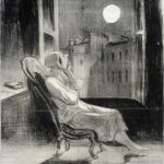 Daumier-Honoré-cartoon-Le-Charivari-O-Lune-Inspire-moi-ce-soir-quelque-petite-pensée-1844-lithograph-LACMA-France
